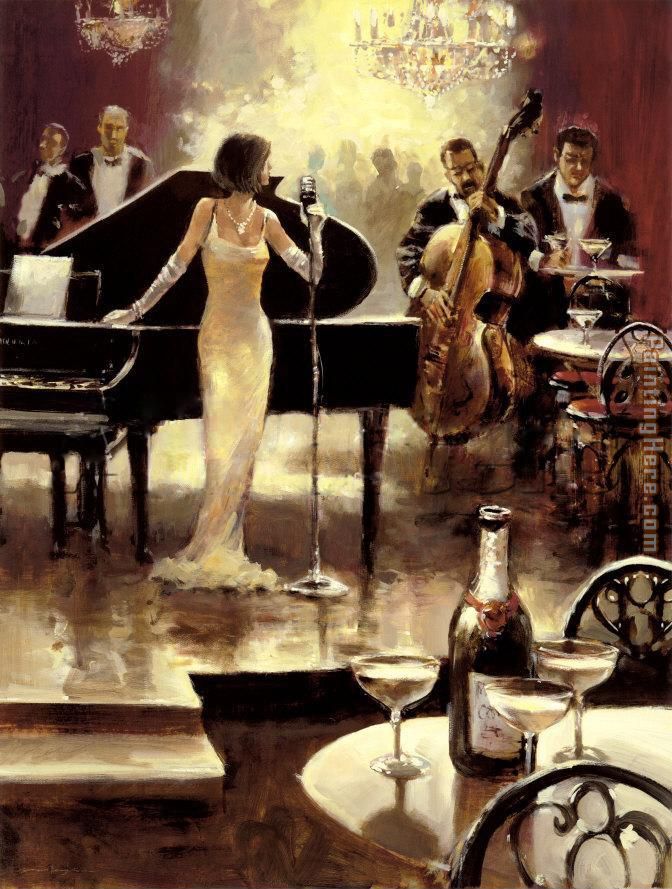 Brent Heighton Jazz Night Out painting - Unknown Artist Brent Heighton Jazz Night Out art painting